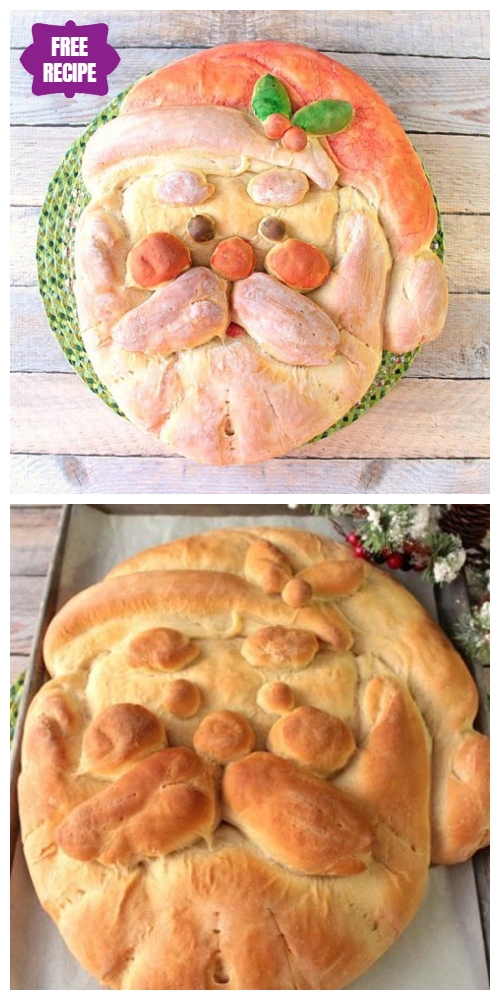 DIY Christmas Charming Buttermilk Honey Santa Bread By Renee