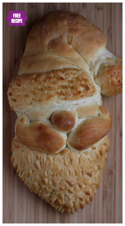 DIY Christmas Golden Santa Bread Recipes