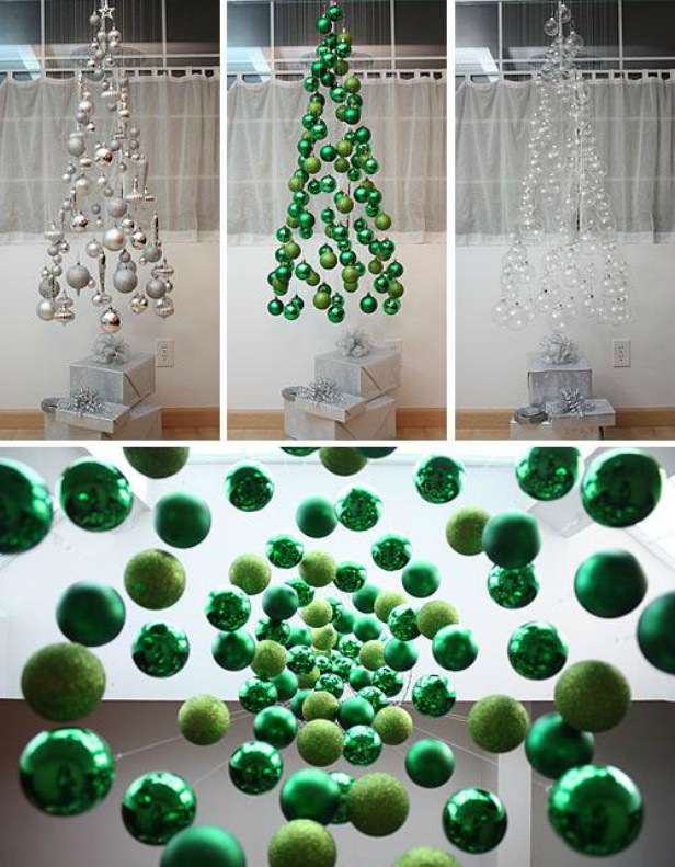 DIY Invisible Hanging Ornament Christmas Tree Mobile-Video