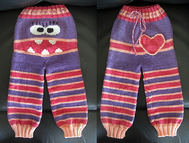 DIY Knit Monster Pants Free Pattern