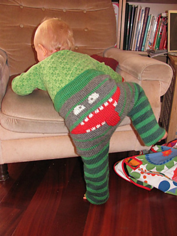 DIY Knit Monster Pants Free Pattern