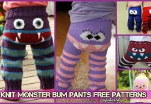 DIY Knit Monster Pants Free Patterns DIY Knit Monster Pants Monster Bum Pants Longies Free Pattern tutorial