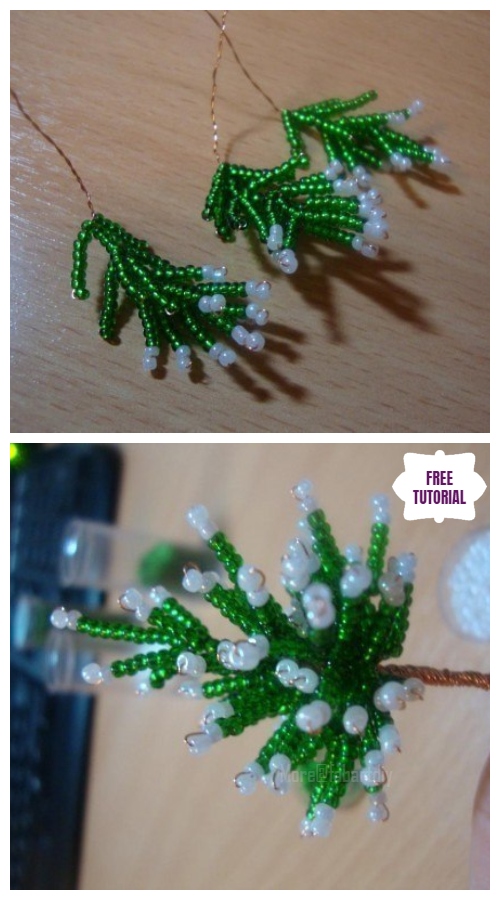 DIY Mini Bead Christmas Tree Candle Holder Tutorial