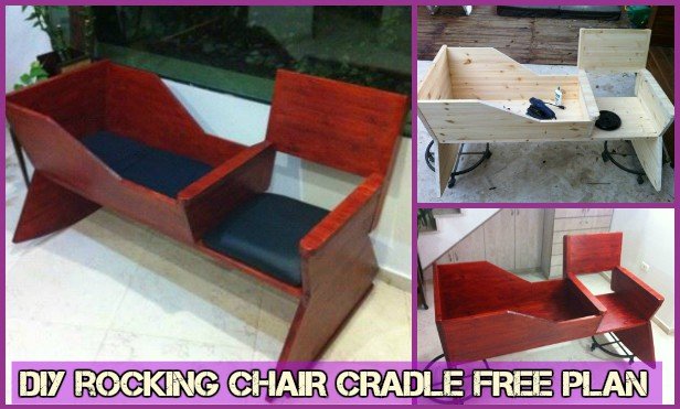 DIY Rocking Chair Cradle Combo Free Plan -Baby Cradle DIY Tutorial