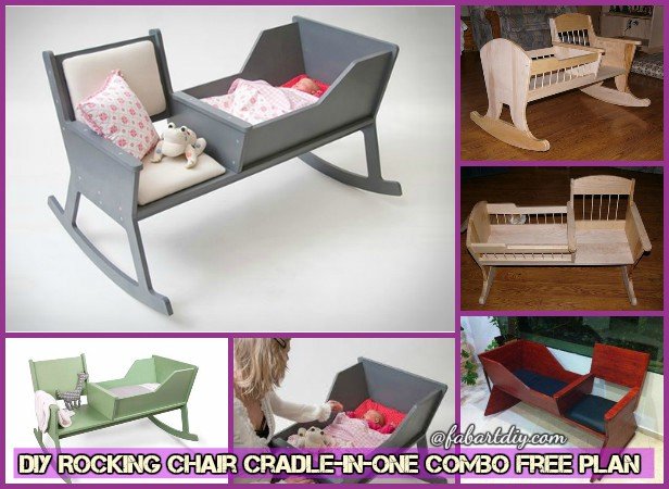 DIY Rocking Chair Cradle Combo Free Plan -Baby Cradle DIY Tutorial