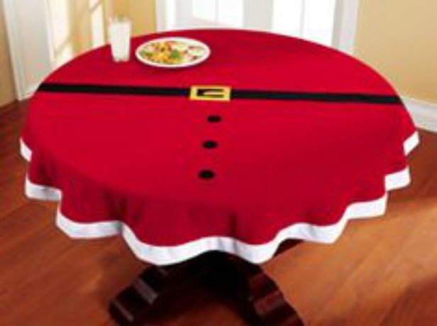 DIY Festive Santa Table Cover Table Setting (Video)