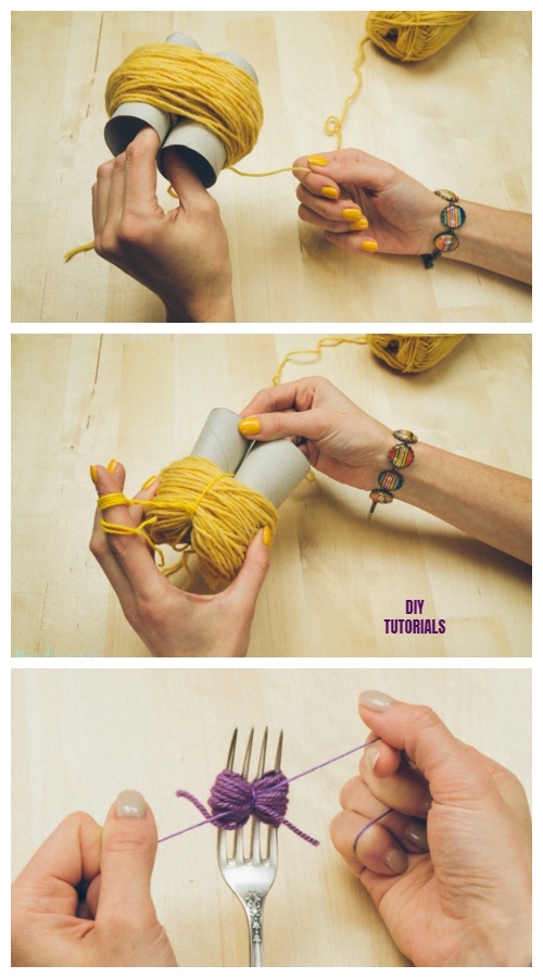 2 Incredible Ways to Make Yarn Pom Poms