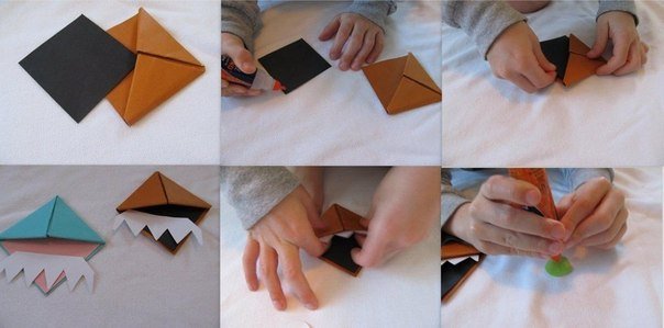 origami monster bookmark4