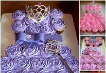 How to DIY Easy Pull Apart Princess Cupcake Cake princess cupcake cake f2