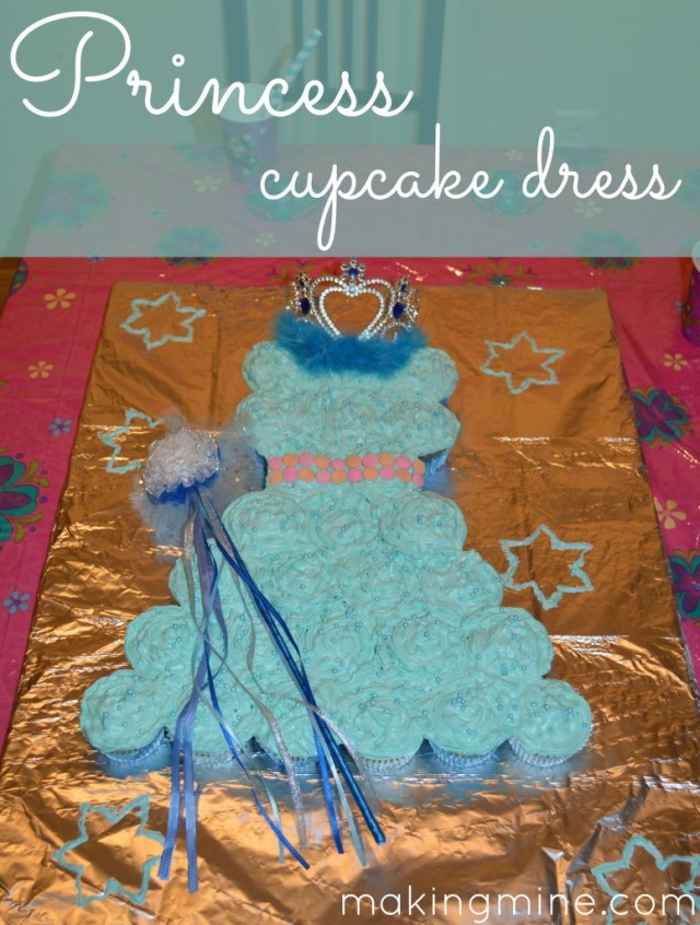 DIY Easy Pull Apart Princess Cupcake Cake