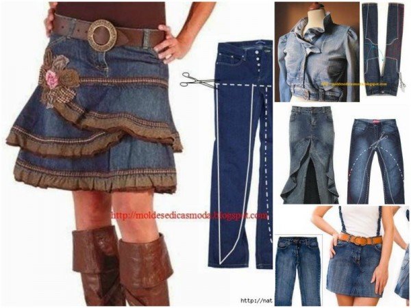 repurpose old jeans into new fashion tutorial