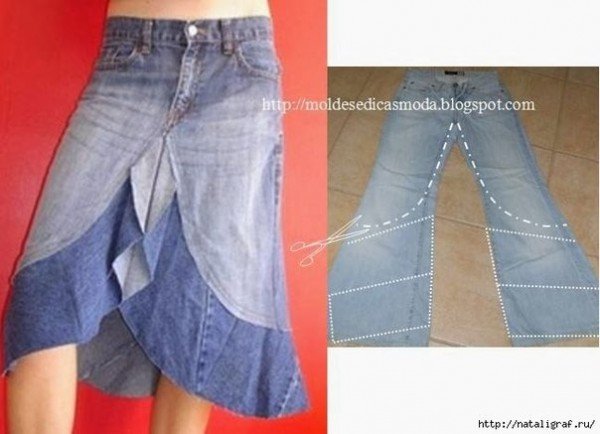 Top DIY Ideas to Refashion Old Jeans into New Skirt