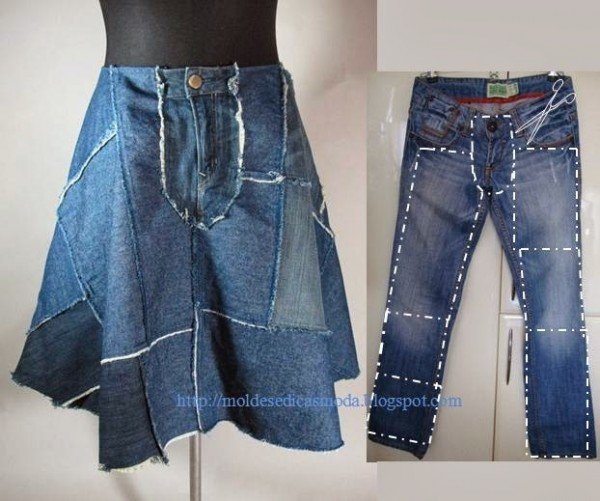 Top DIY Ideas to Refashion Old Jeans into New Skirt
