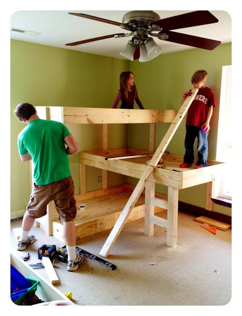 diy 3 bunk beds