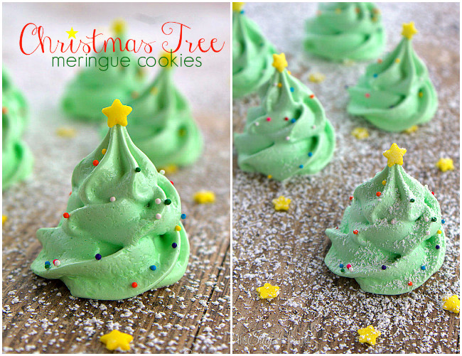 DIY Christmas Tree Meringue Cookie Recipe