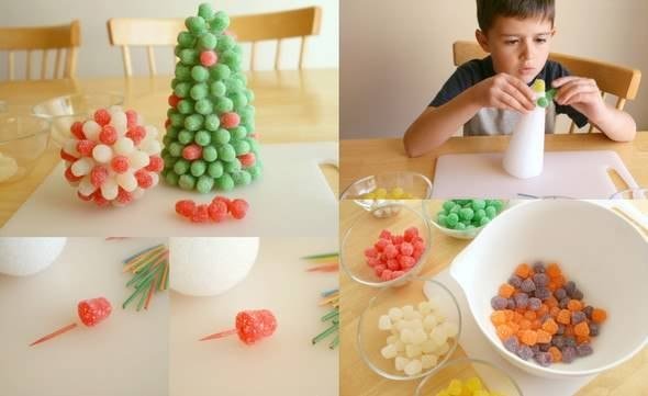 DIY Gummy candy christmas tree