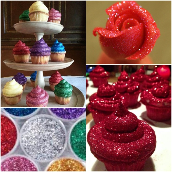 DIY Edible Glitter Frosting Cupcakes (Video)