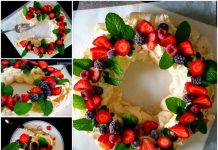 DIY Festive Berry Pavlova Wreath How to DIY Festive Berry Pavlova Wreath