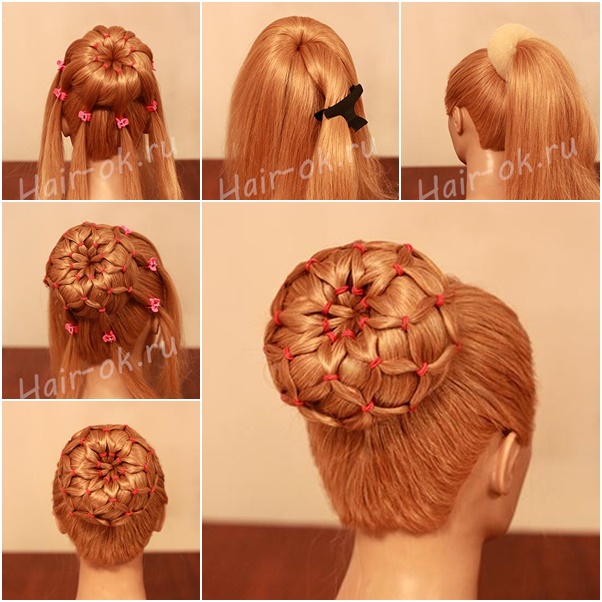 How to DIY Sock Bun with Elastic Web Hairstyle