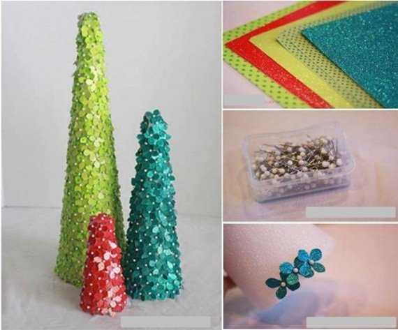 DIY Paper Flower Christmas Tree