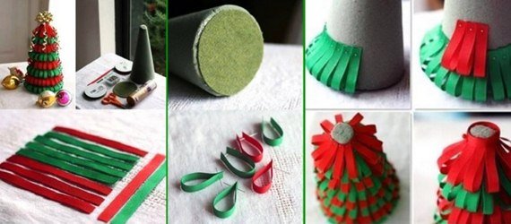 DIY Layered Ribbons Christmas Tree