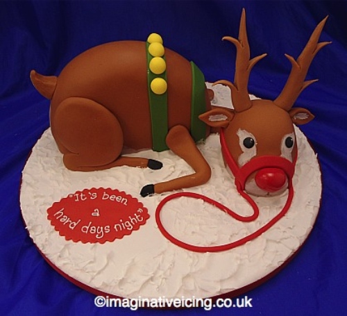 3D Magical Rudolph Reindeer Cake Design DIY Tutorial for Christmas 