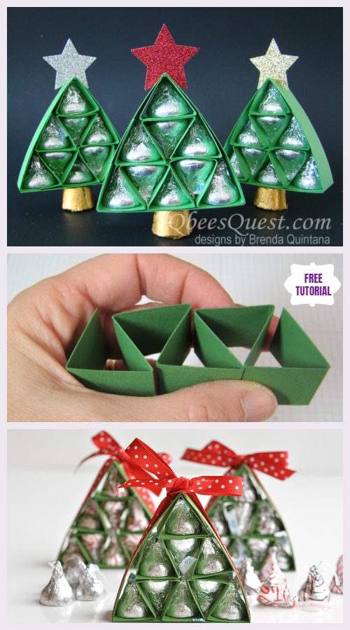 Diy Kiss Kiss Chocolate Christmas Tree Gift Package