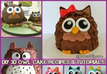 DIY 3D Owl Cake Tutorials (Recipes) DIY Owl Cake Recipe & Tutorials - 3D Owl Cake Design
