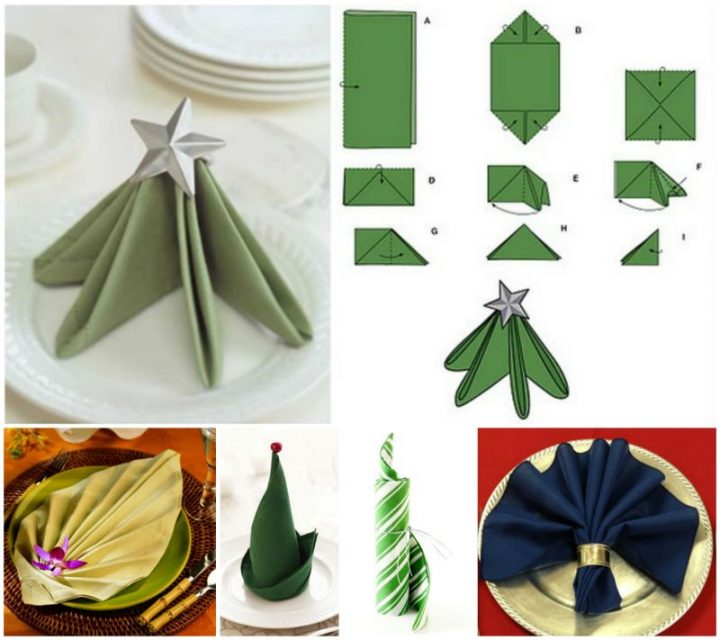 20 Best DIY Napkin Folding Tutorials for Christmas