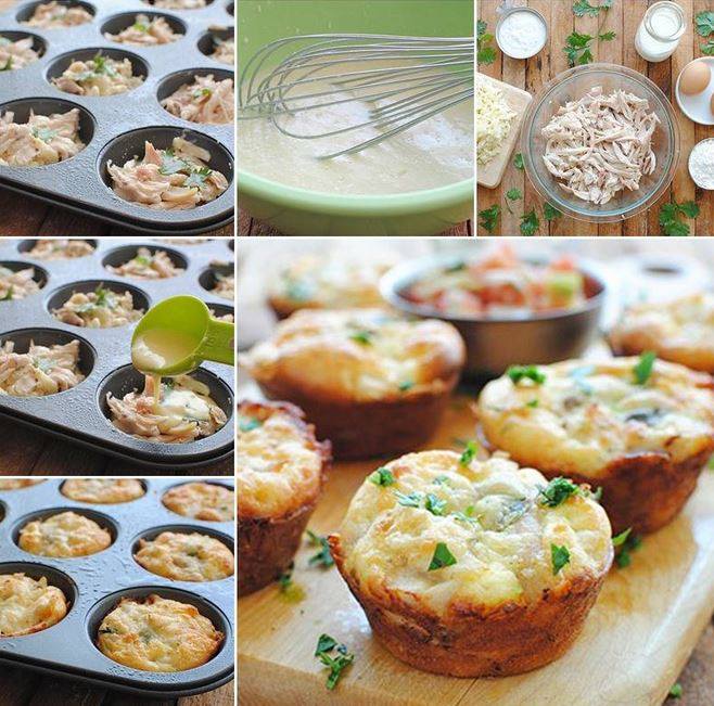 DIY Chicken and Cheese Mini Pies