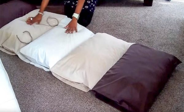 DIY Pillow Bed Floor Cushions Tutorial - Video