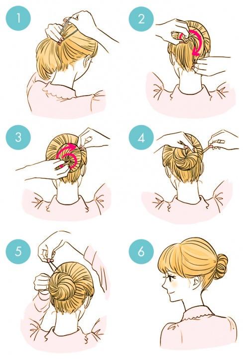 Simple tutorials to style hair fringe15