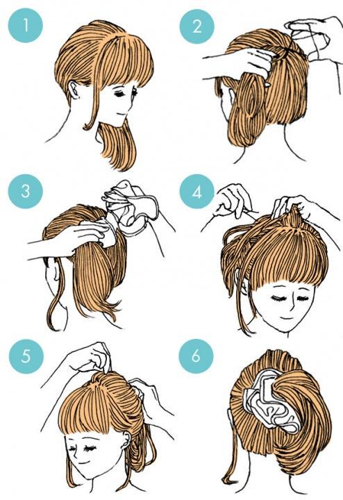 Simple tutorials to style hair fringe16
