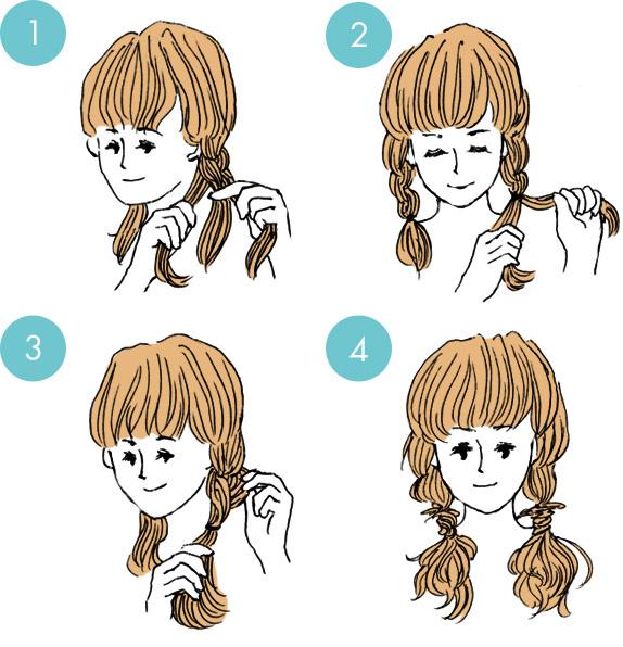 Simple tutorials to style hair fringe20