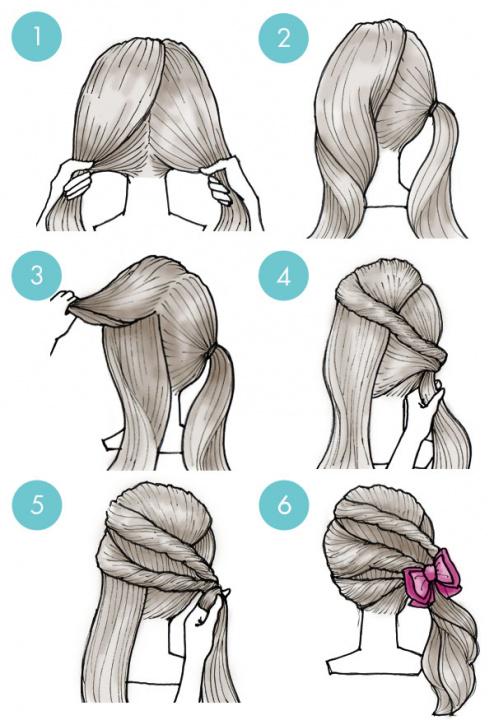 Simple tutorials to style hair fringe22