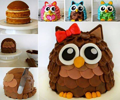 DIY Adorable Owl Cake Tutorial