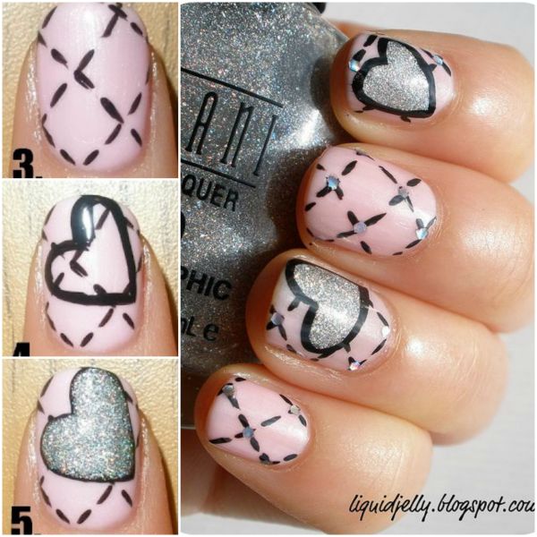 Valentine's Day Nail Art DIY Ideas that You'll Love1