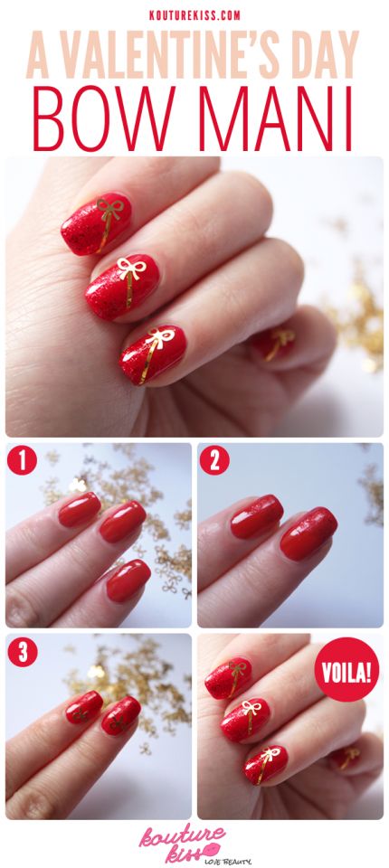 Valentine's Day Nail Art DIY Ideas that You'll Love28