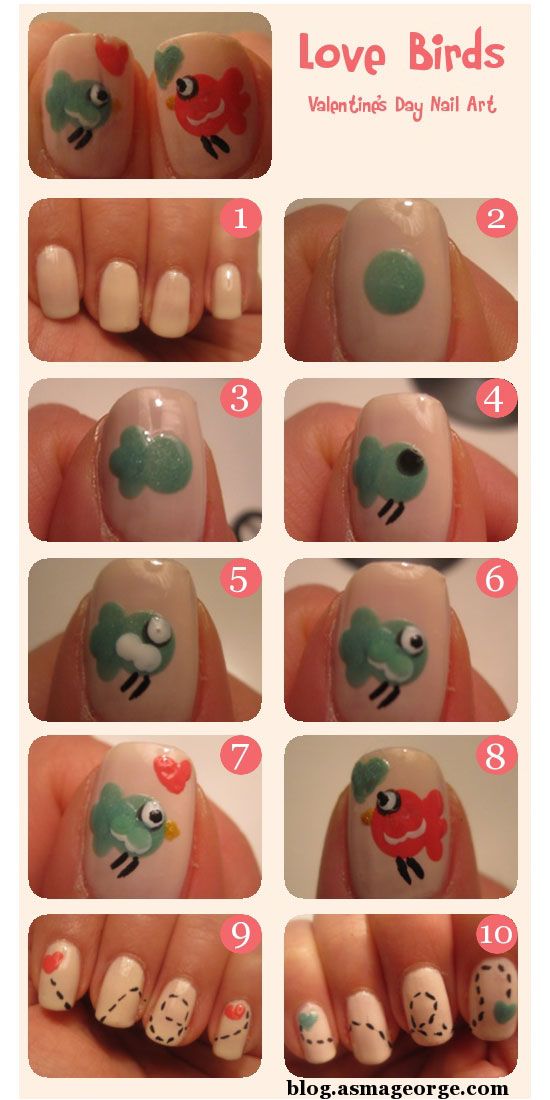 Valentine's Day Nail Art DIY Ideas that You'll Love9