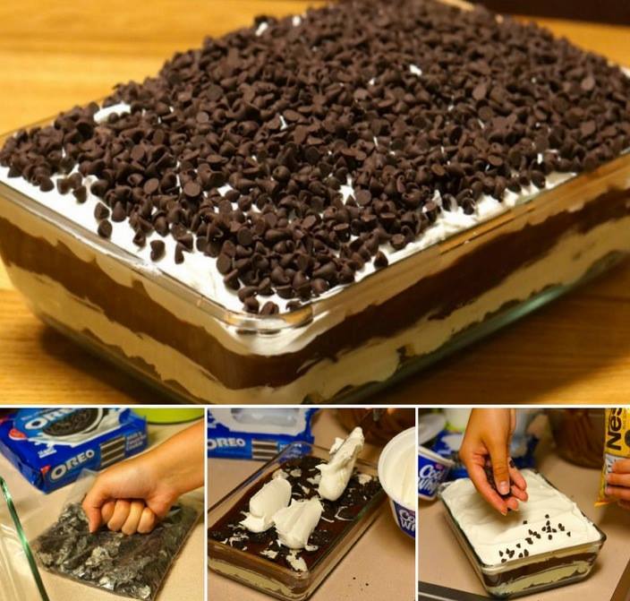 You'll love this quick and easy NO BAKE Chocolate Lasagna