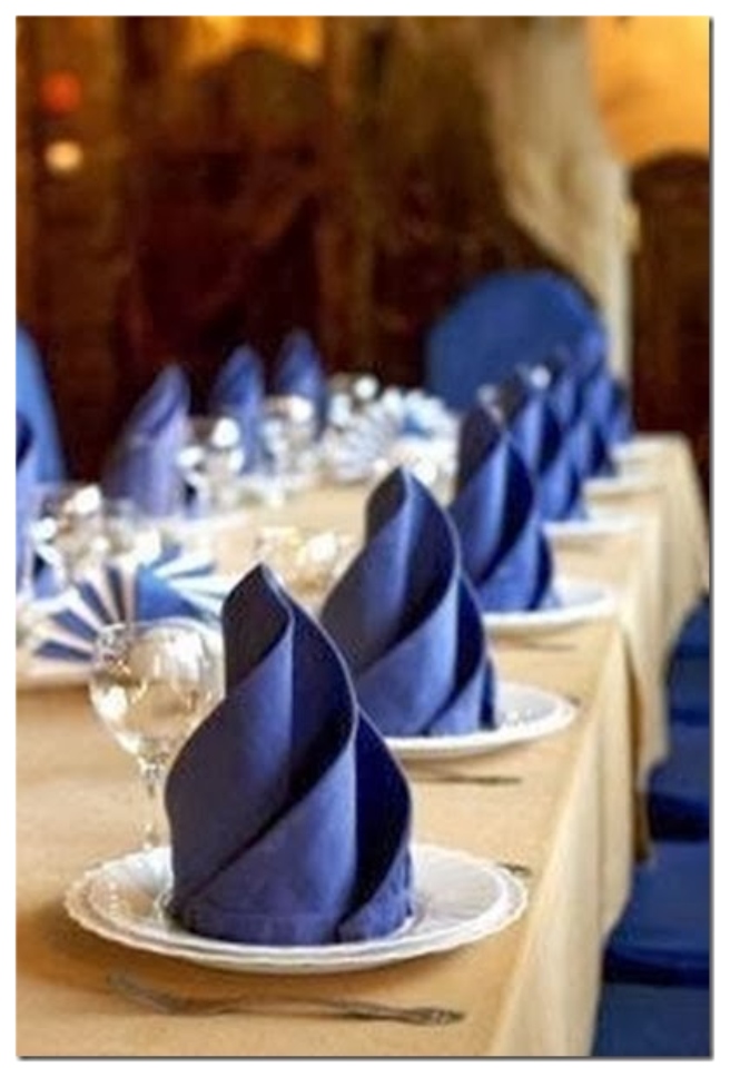 20 Best DIY Napkin Folding Tutorials for Christmas - Elegant Four Feathers Napkin Folding DIY Tutorial