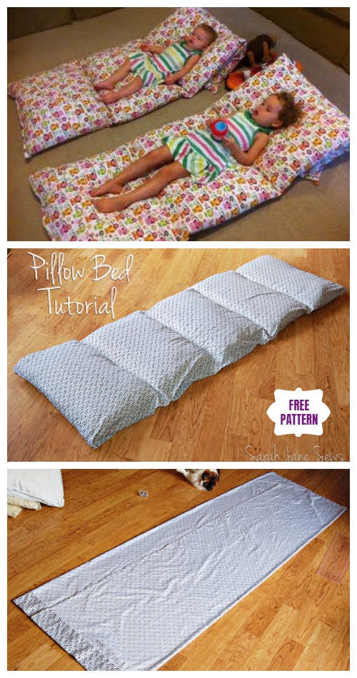 DIY Simple Roll Up Pillow Bed Tutorial - Video
