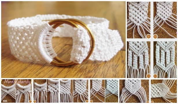 macrame belt tutorial