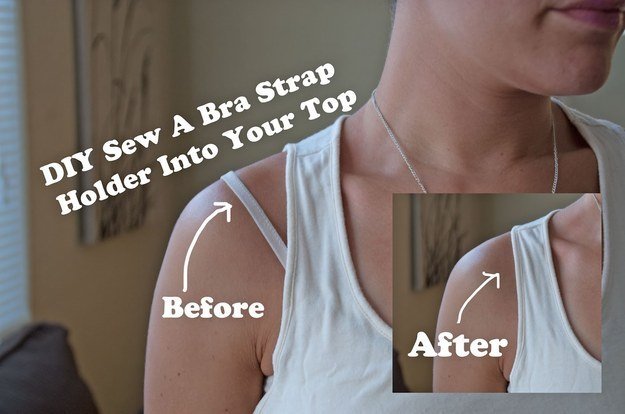 Resharing my fav bra hack! How to hide your bra strap with halter