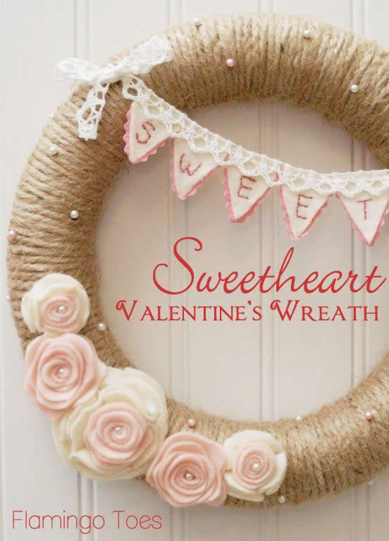 Best 40+ Fabulous Valentine’s Day Wreaths DIY Tutorials