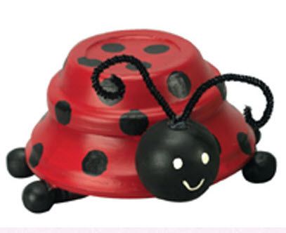 20+ Terra Cotta Clay Pot DIY Project for Your Garden - Lovely Terra Cotta Clay Pot Ladybug