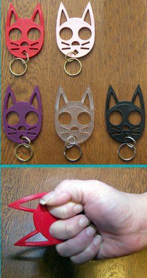 Cat Self Defense Keychain1