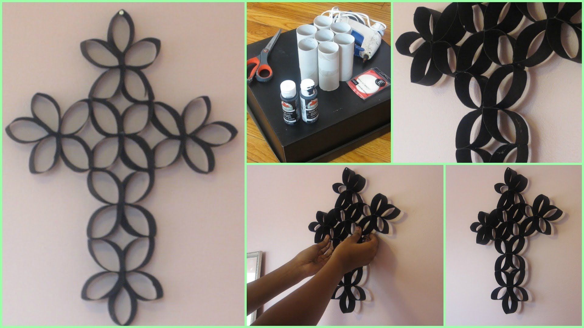 DIY 3D Paper Roll Flower Art4-fabartdiy