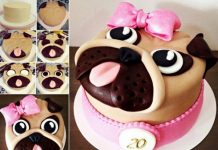 How to DIY Adorable Pug Cake (Video) DIY Adorable Pug Cake Decoating - Video