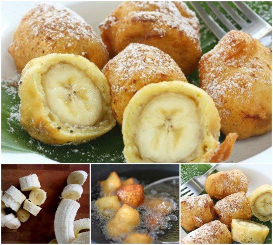 DIY Banana Fritter Snack Bites